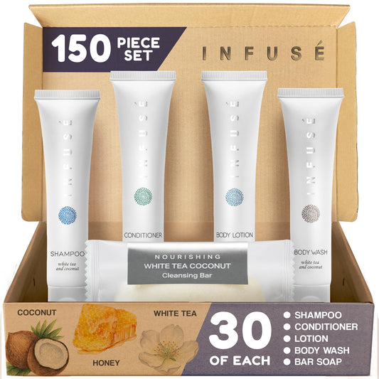 Terra Pure Infuse shampoo 1oz bottle for guest rooms and fresh hair