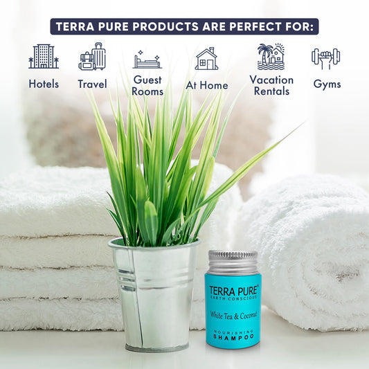 Terra Pure white tea coconut scent delivers fresh, spa-like experience in guest rooms.