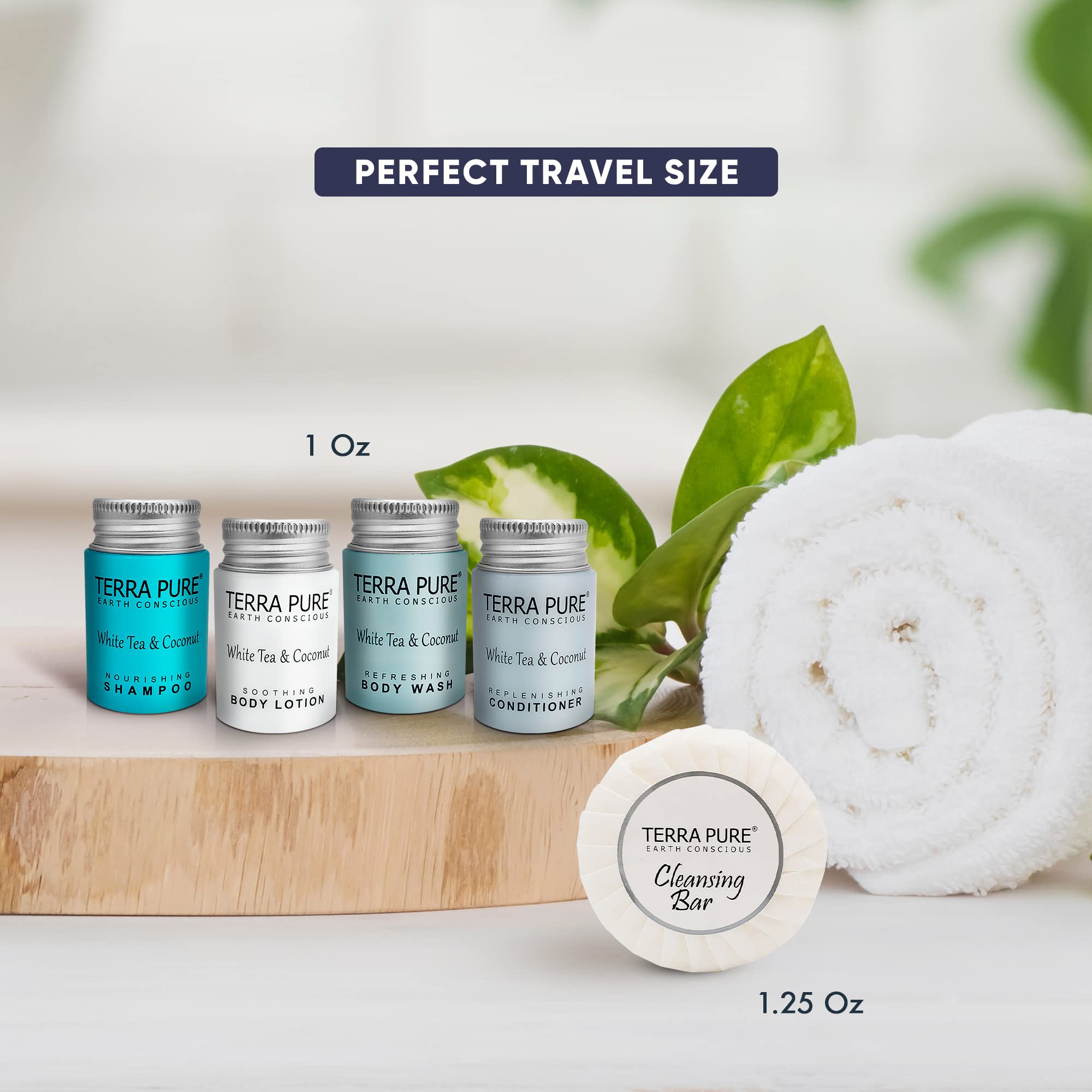 Terra Pure soap bar compact and refreshed for guest bathrooms.