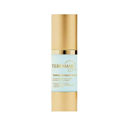 Terramar Creams Totally Radiant Plus Fresh Mango bottle offers daily hydration for a radiant complexion