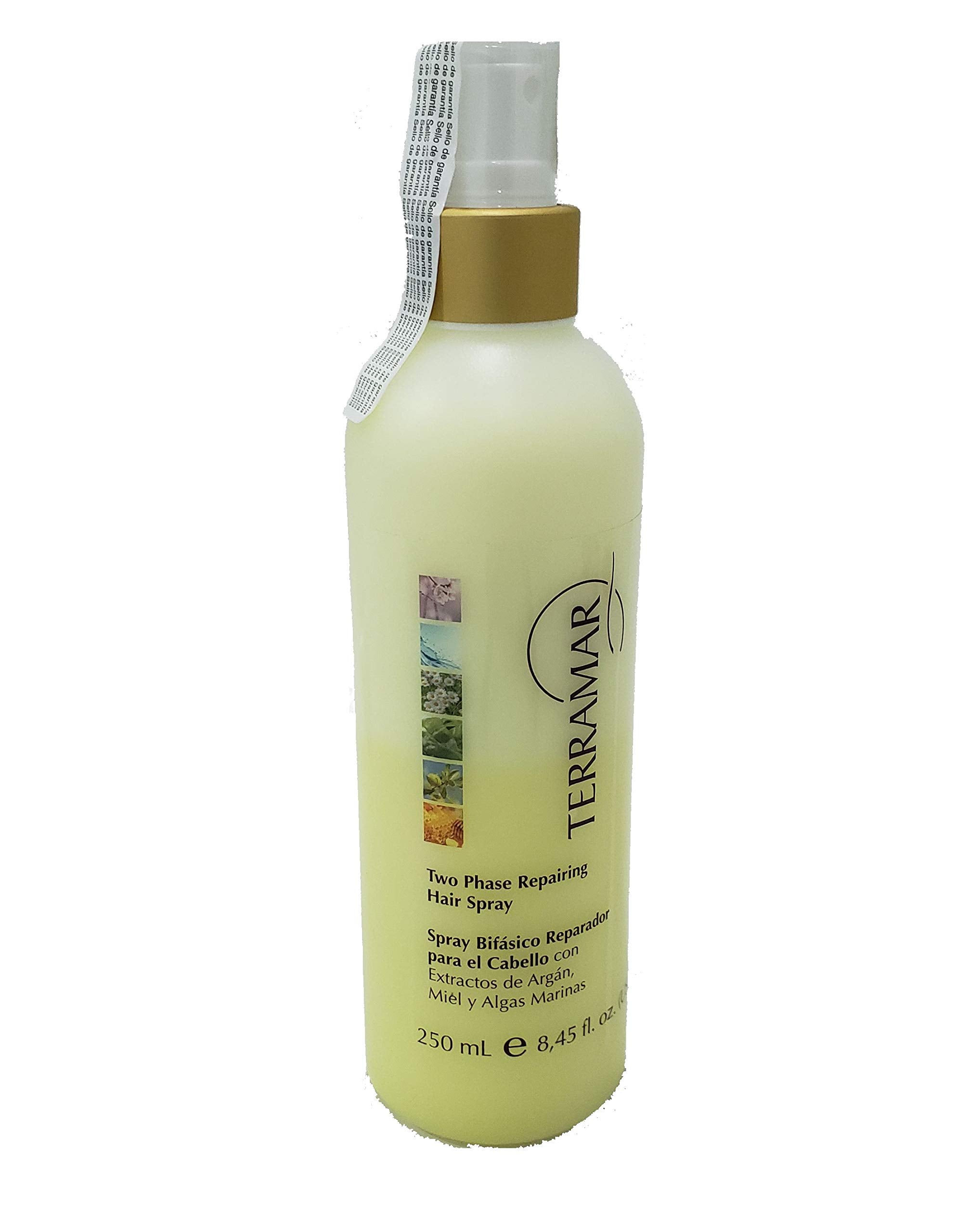 Terramar ingredients focus with argan, honey, seaweed for healthier hair