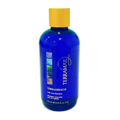 Terramiracle shampoo bottle from Terramar showing scalp care and growth support.