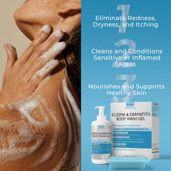 Terramed Eczema Body Wash ready for daily-use routine on skin