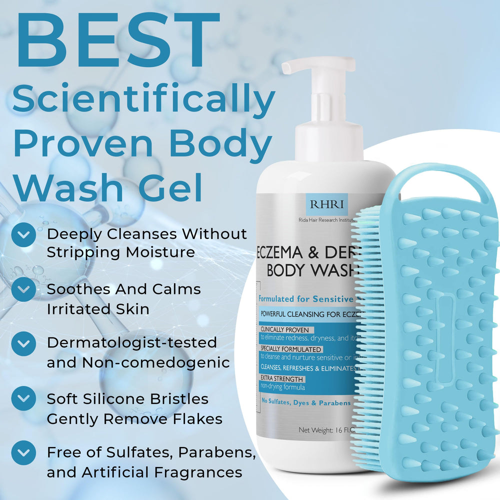 Terramed Eczema Body Wash lather close-up delivering soothing cleansing