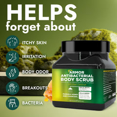 Terramed Just Think Comfort exfoliating scrub texture close-up showing gentle grains.