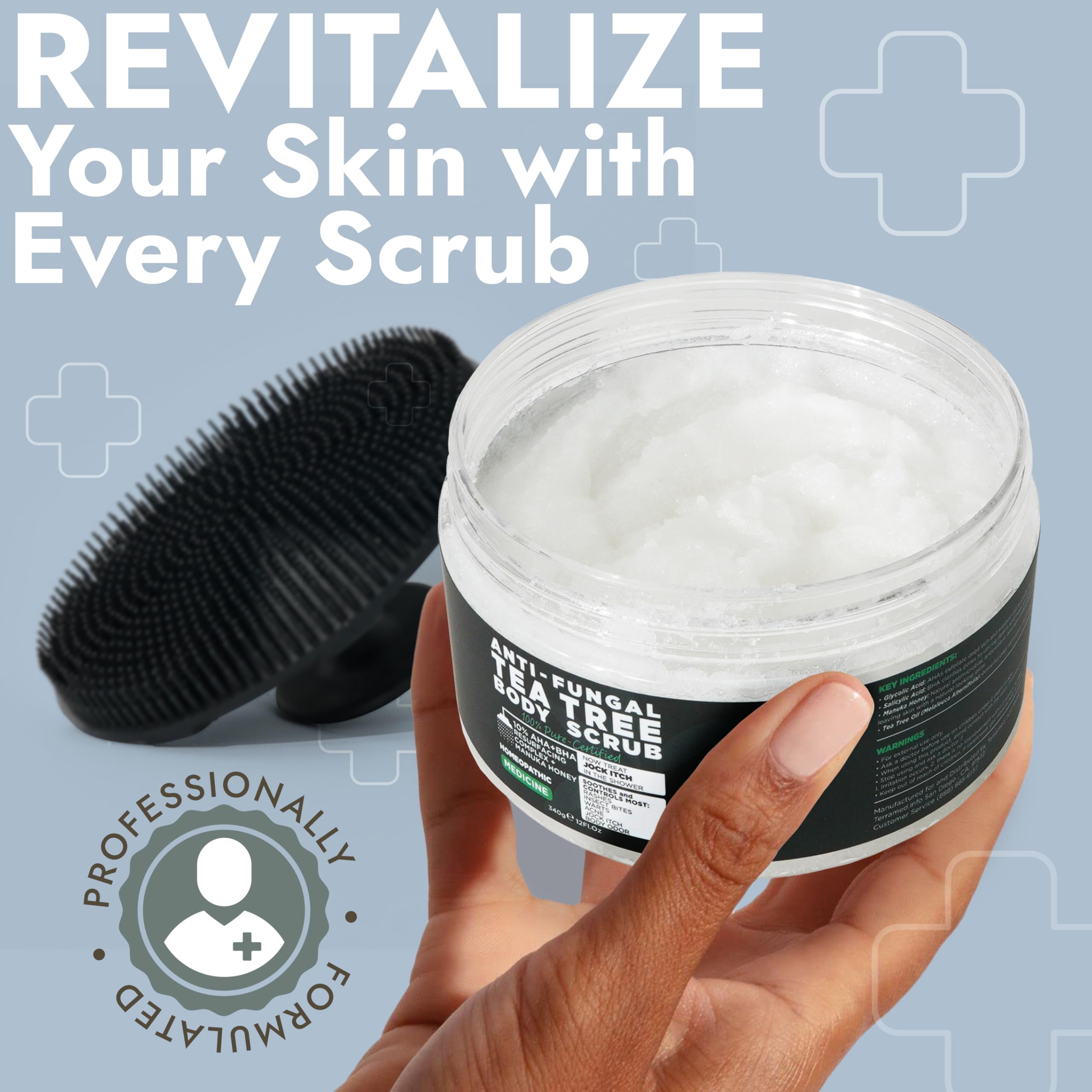 Terramed Just Think Comfort athlete care for sweat and dirt removal