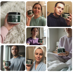 Terramed Just Think Comfort body scrub application shows easy daily use