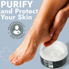 Terramed Just Think Comfort smoothing rough skin on soles during home pedicure