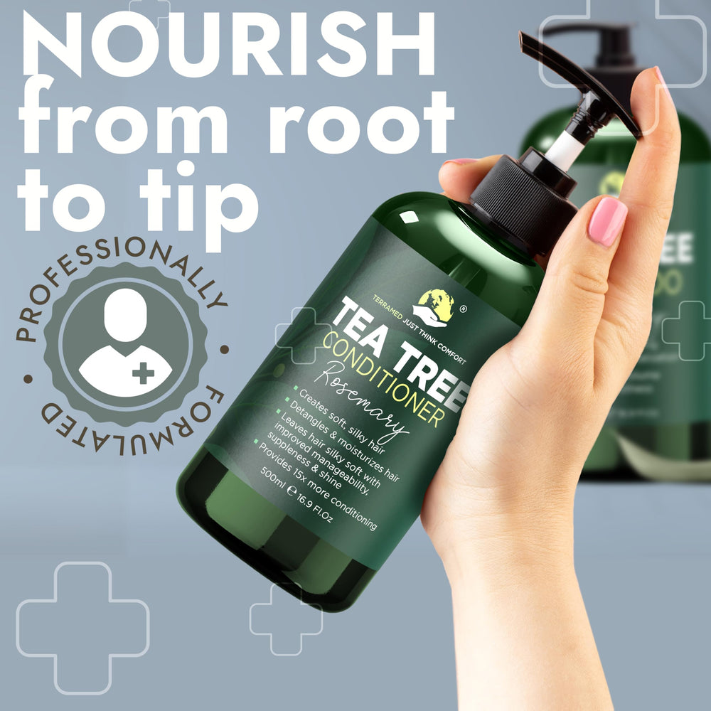 Terramed Just Think Comfort sulfate-free formula ideal for sensitive scalps.