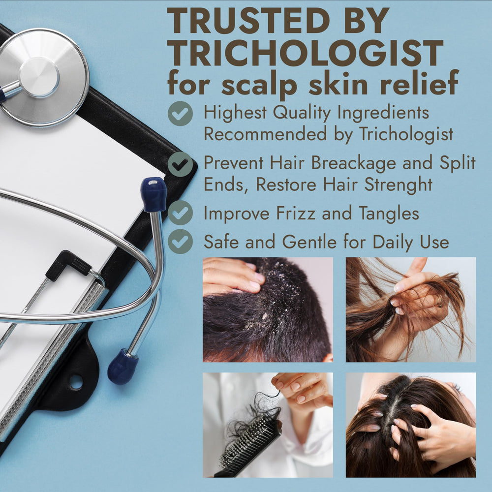 Terramed Just Think Comfort free scalp brush included for even product distribution.