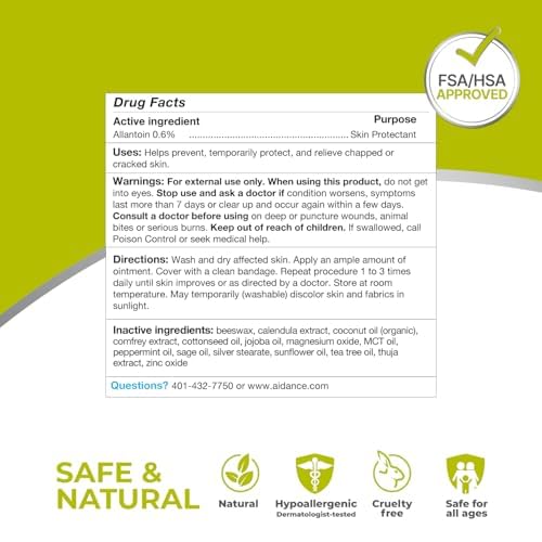 Allantoin in Terrasil supports protection and healing of affected skin.