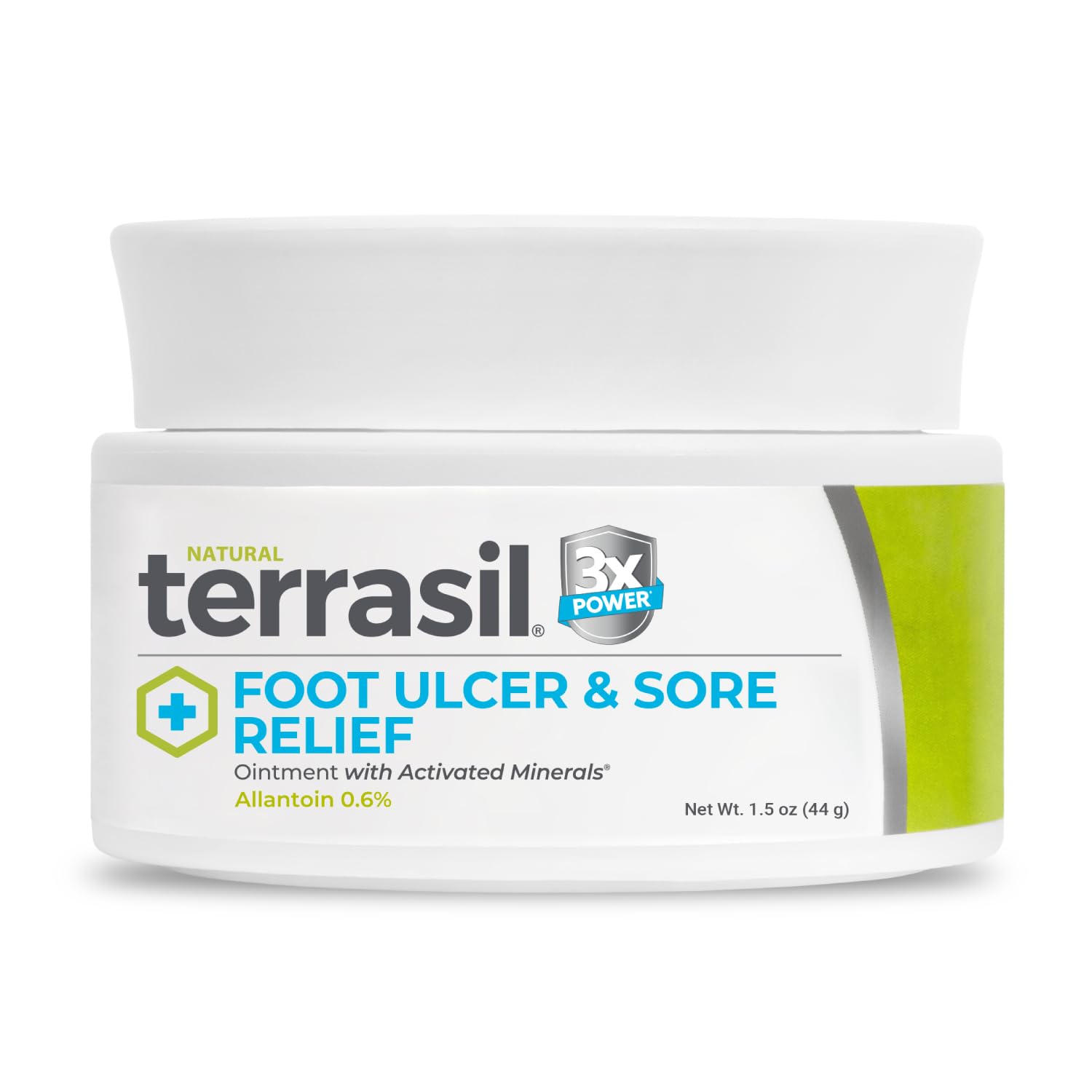 Terrasil Foot Ulcer Cream tube close-up showing smooth, soothing texture