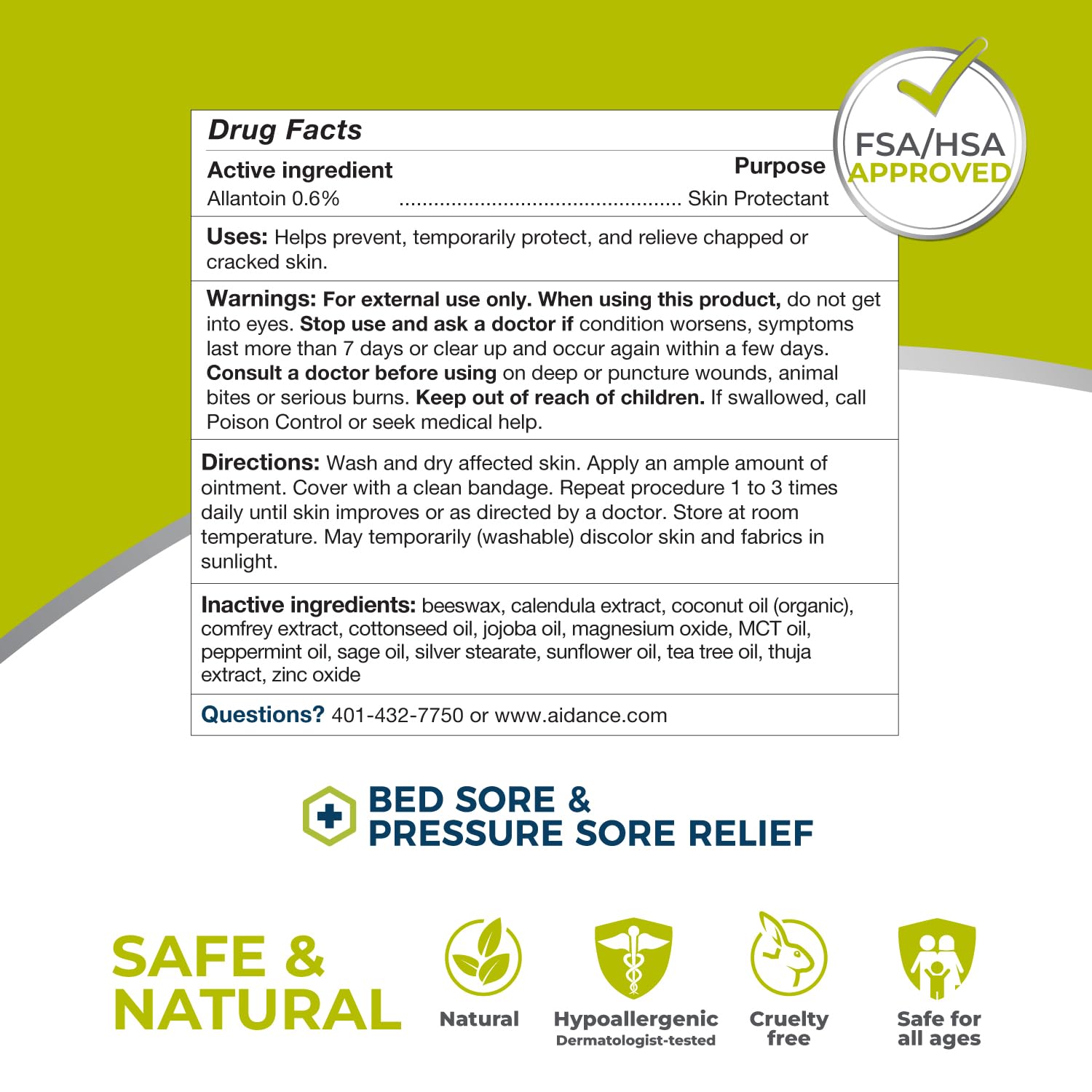 Terrasil care for sensitive skin graphic emphasizes safe formula