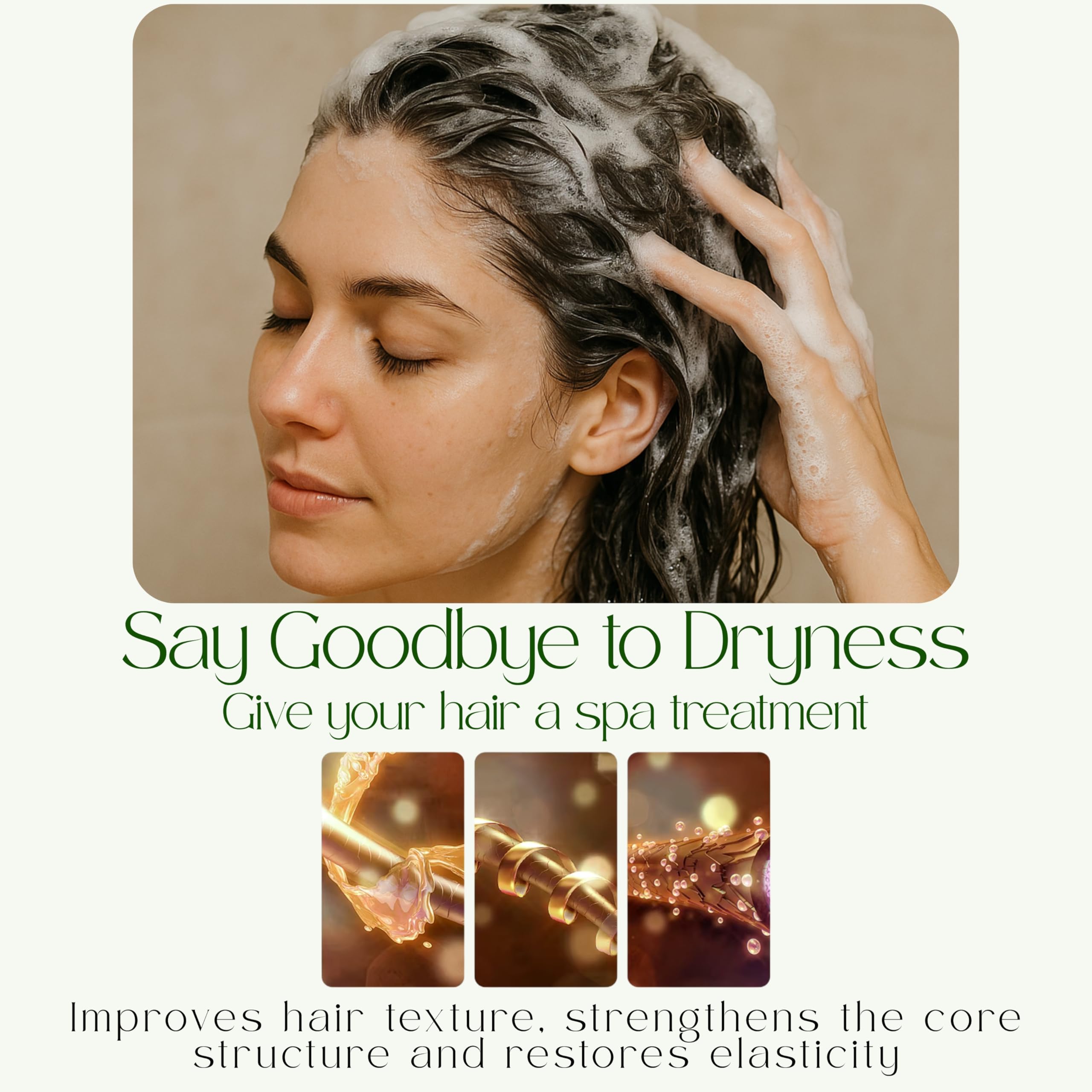 TerreVera Avocado Shampoo ingredients avocado visible for deep nourishment.