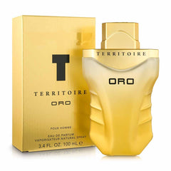 Territoire Pour Homme Oro bottle, front view, for confident, stylish occasions.