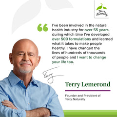 Terry Naturally dairy-free label showing allergy-conscious ingredients
