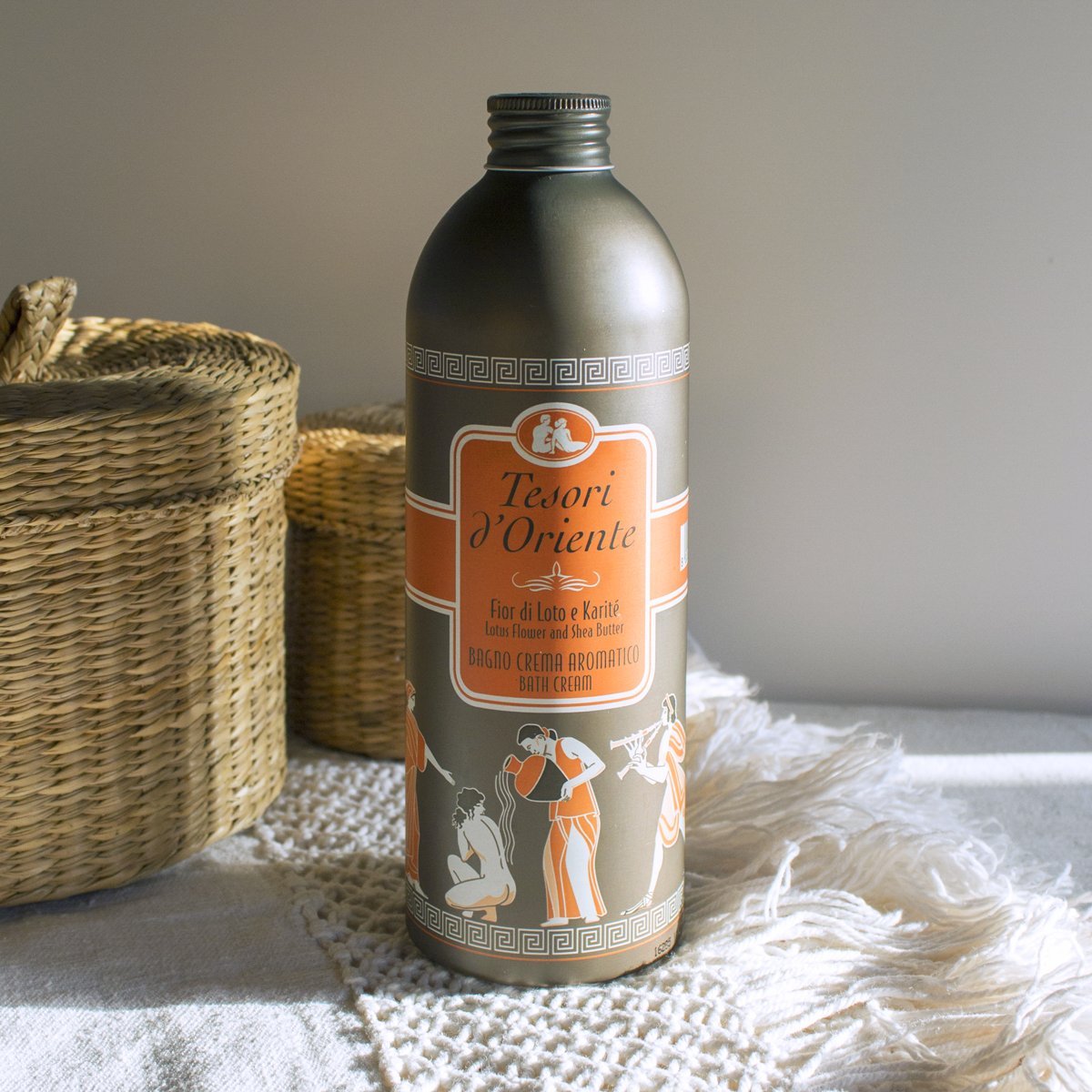 Close-up of lotus and shea ingredients suggesting nourishing hydration