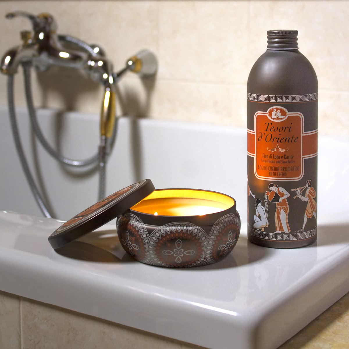 Fior Di Loto e Karité bath cream lather delivering silky skin after shower