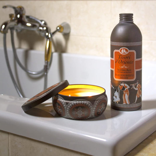 Fior Di Loto e Karité bath cream lather delivering silky skin after shower