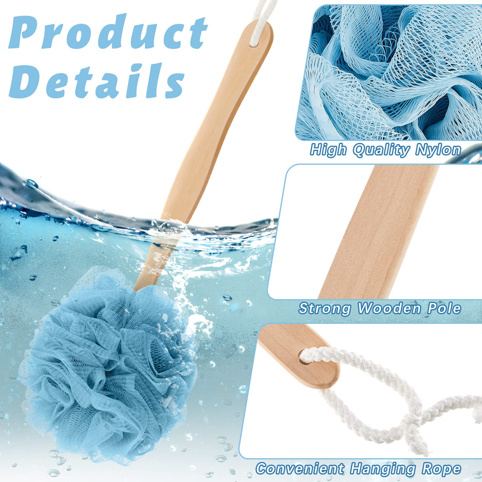 Tessco for you PE mesh bath ball creates rich foam