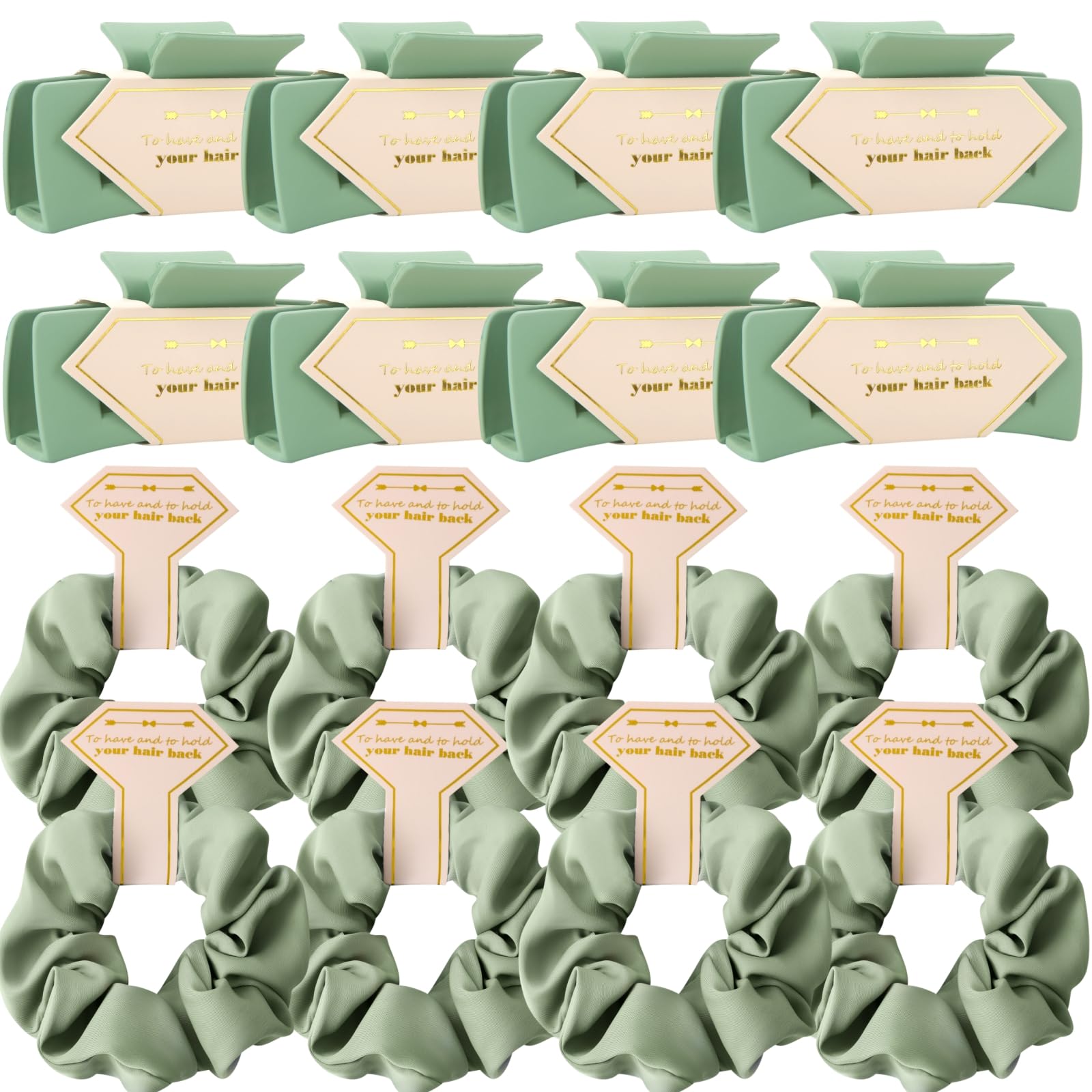Tethzeng bridesmaid sage-green hair clips elevate wedding-party styling with subtle color and hold.
