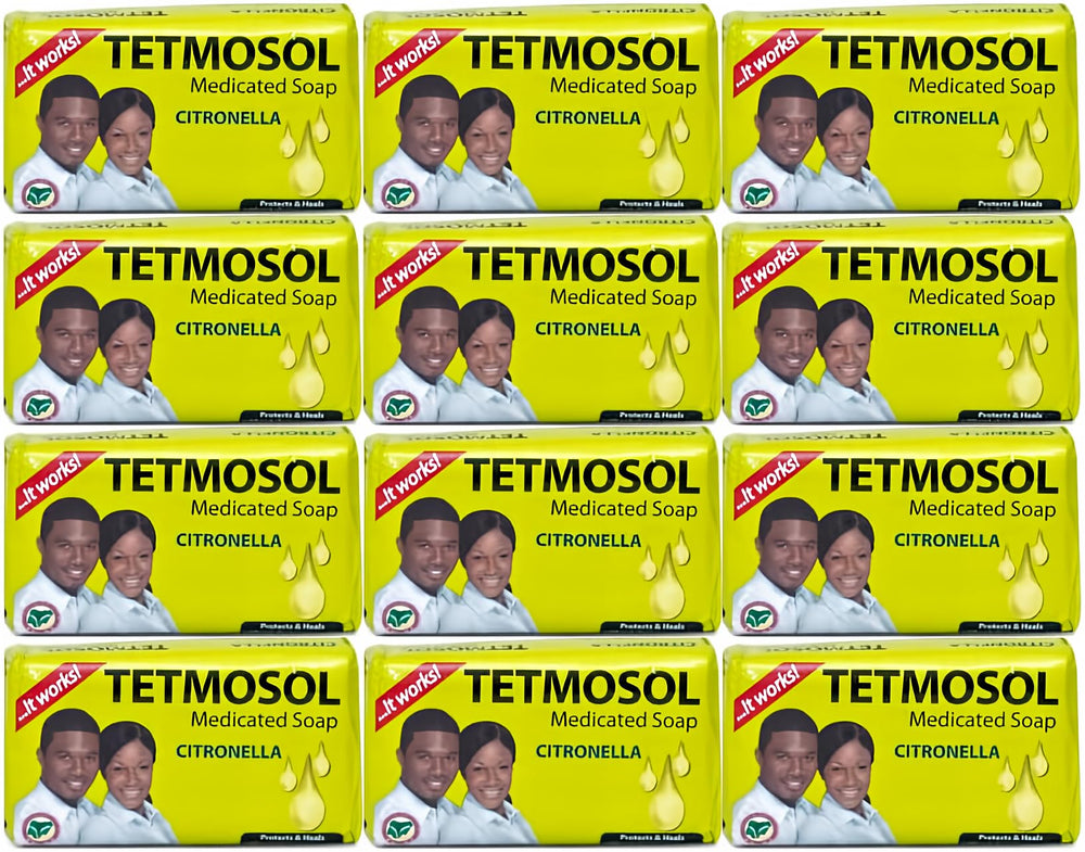 Tetmosol soap 85g pack12 - compact cleansing bar for daily hand and body care