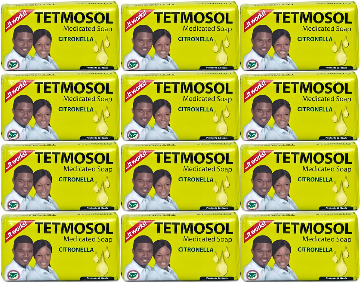 Tetmosol soap 85g pack12 - compact cleansing bar for daily hand and body care