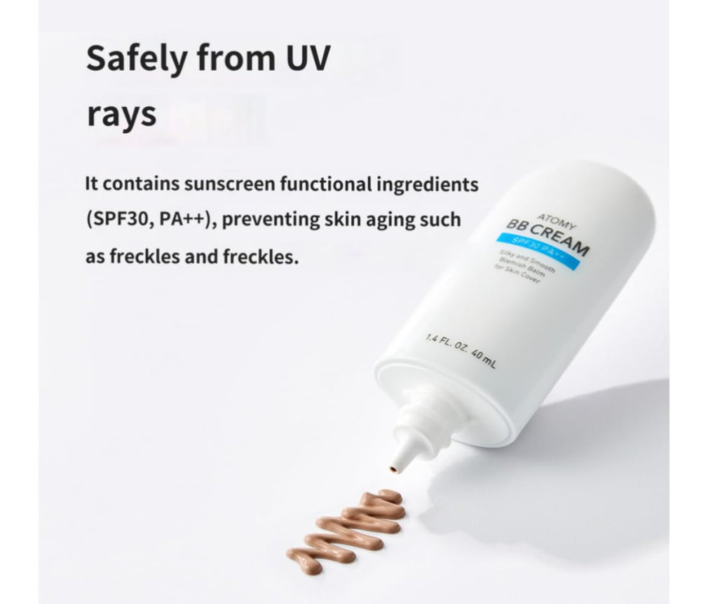 TG153 A.t.o.m.y BB Cream SPF 30 PA++ packaging showcases all-in-one care.