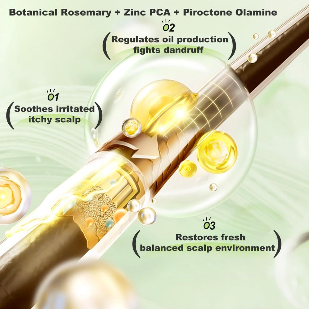 Tgideas Rosemary Biotin Shampoo label close-up emphasizing clean vegan formulation