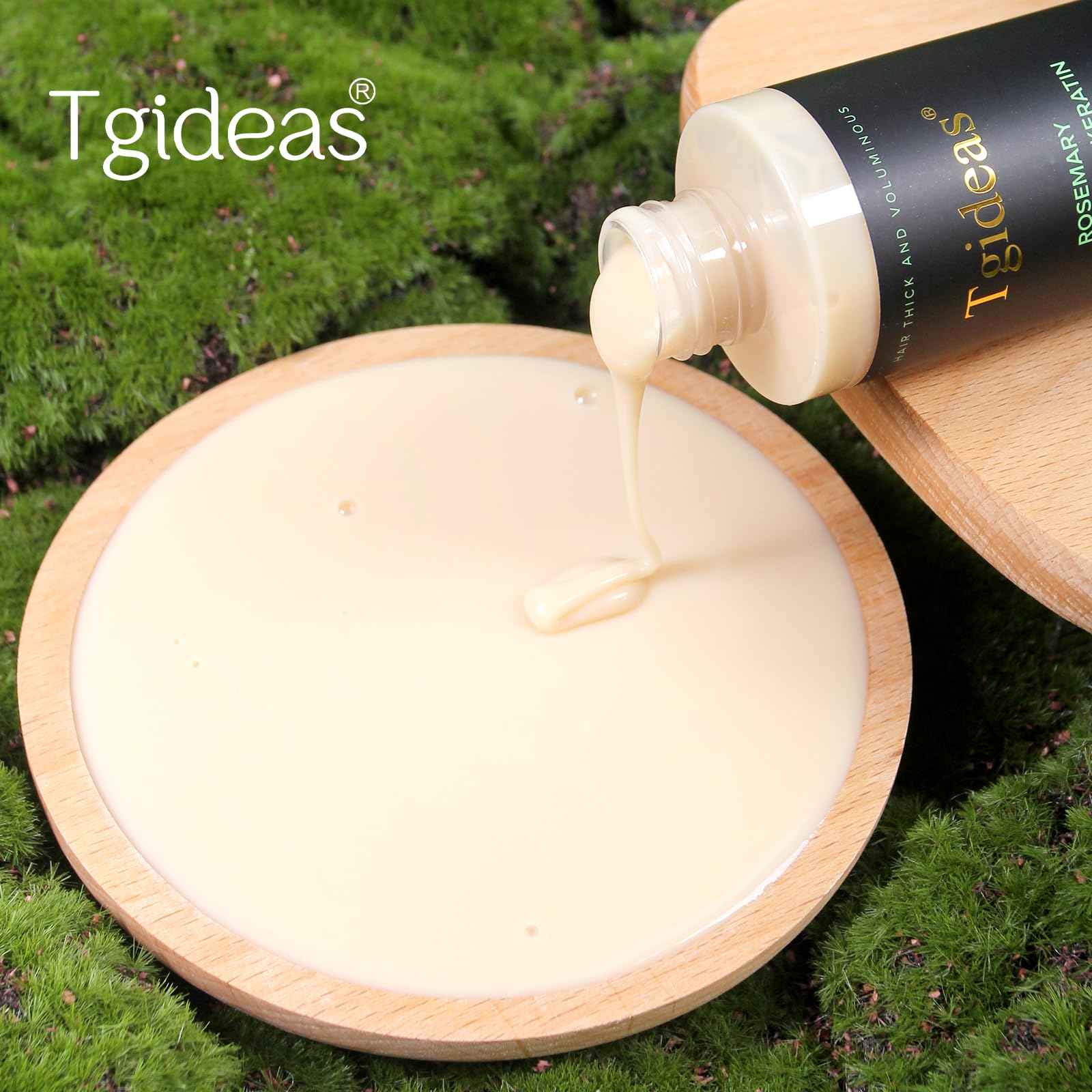 Tgideas rosemary shampoo back-label details usage and ingredients
