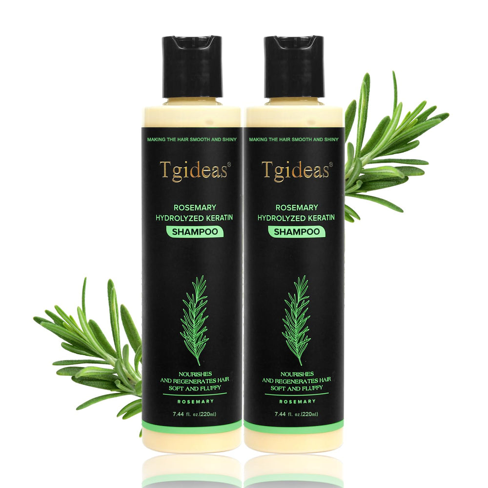 Tgideas organic rosemary shampoo dual-pack front view for daily strengthening