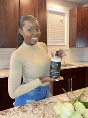 tgin Quench highlighting almond oil ingredient for hydration