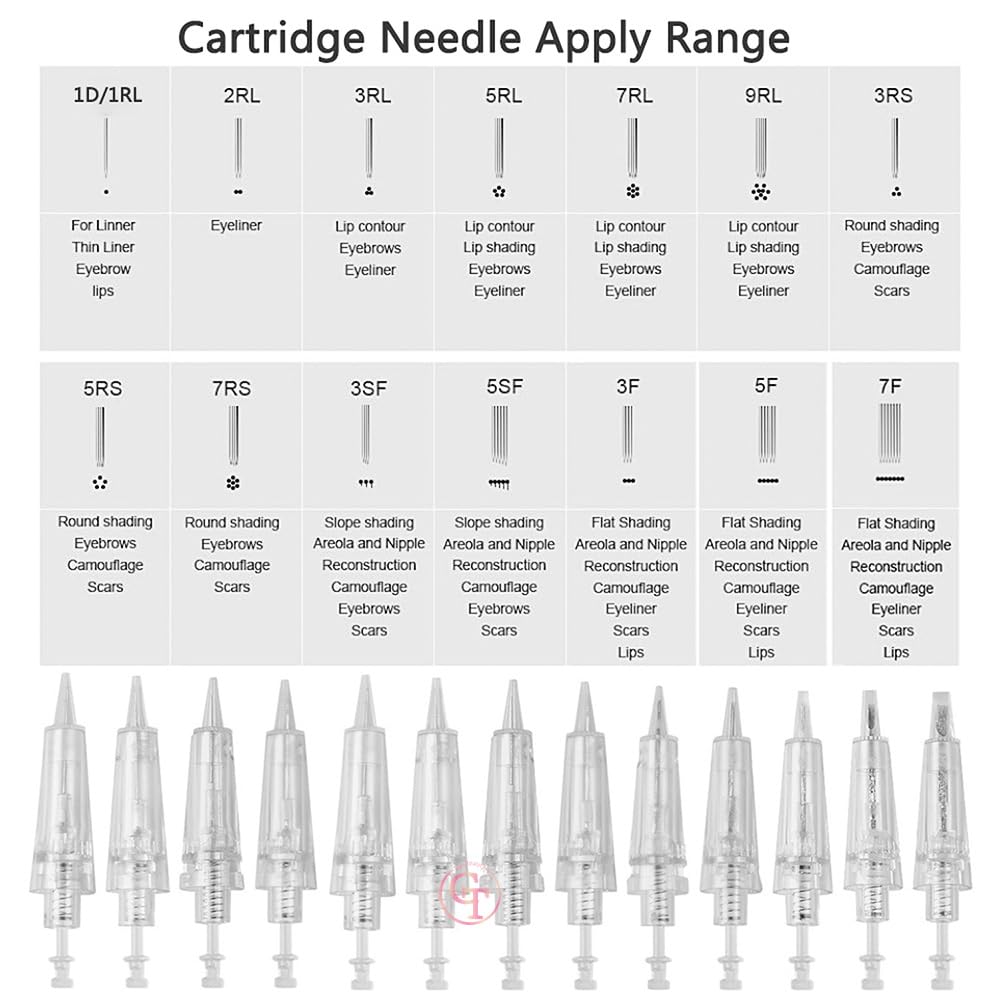 TgoBeauty disposable needles 0.30mm 5P for solid color fill.