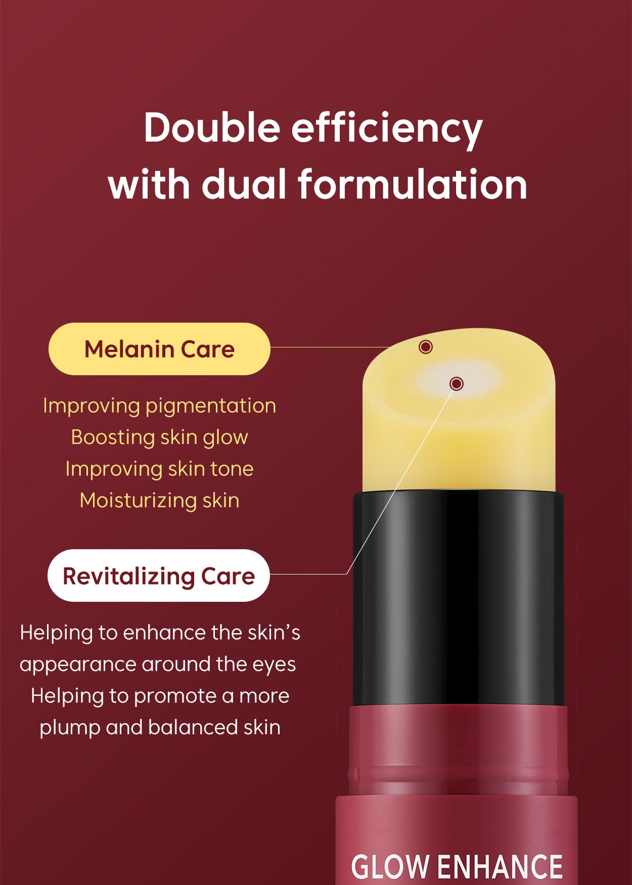 THANKYOU FARMER Glow Enhance Dual Serum Stick Balm eye-area use for fine-line targeting.