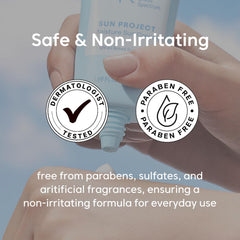 THANKYOU FARMER Sun Project Moisture SPF 40 no white cast for even toned skin.