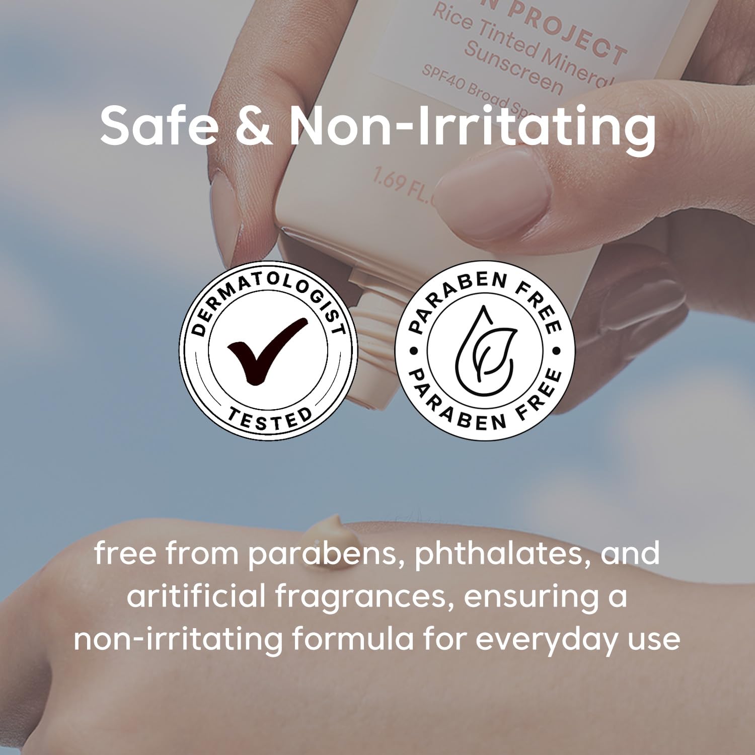 THANKYOU FARMER Sun Project morning routine shot demonstrates quick, skin-friendly protection