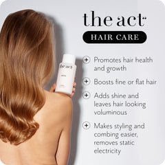 The Act Extra Hair Conditioner cream texture close-up emphasizes nourishment.