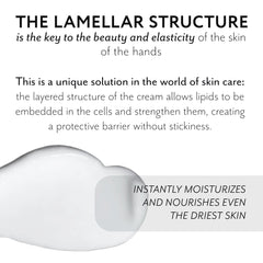 The Act hand cream vitamin-e detail highlighting antioxidant protection for hands.