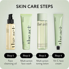 The Act vegan organic label badge communicates ethical skincare choices