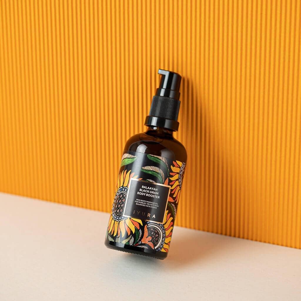 3.38 fl oz Balaayah bottle prepared for daily use