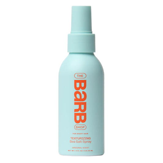 The Barb Shop Barb Sea Salt Spray bottle for textured, beachy hair.