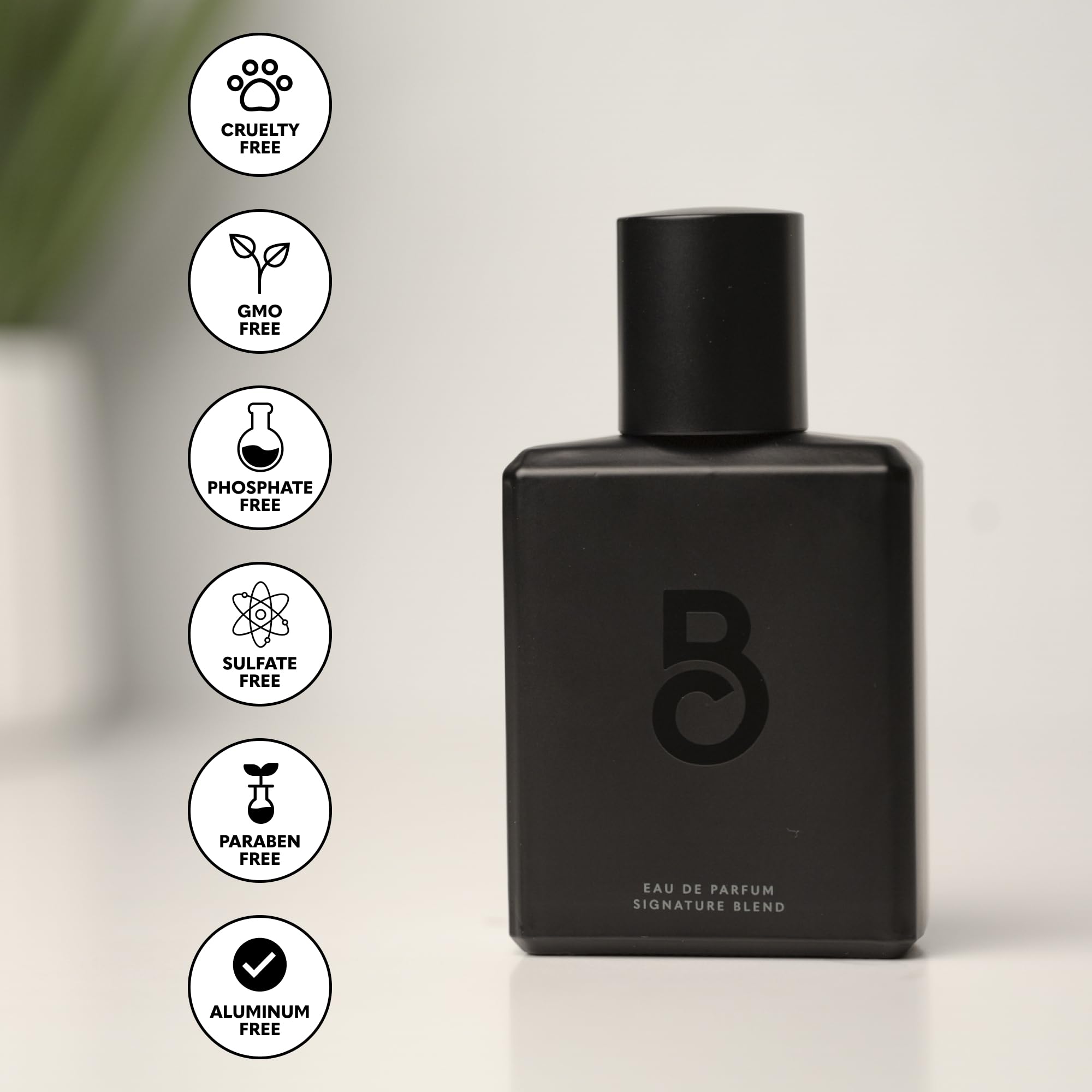 The Beard Club Signature Blend back label reveals premium ingredients and elegance.