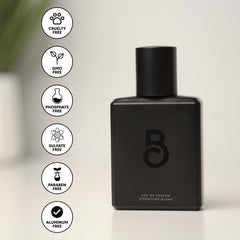 The Beard Club Signature Blend back label reveals premium ingredients and elegance.