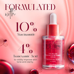 The Belliss serum texture close-up suggests feather-light hydration.