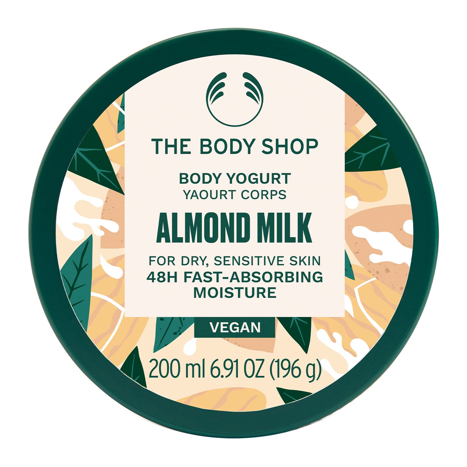 The Body Shop Almond Milk Body Yogurt absorbs instantly on damp skin for quick hydration.