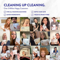 Close-up of The Clean People Christmas Morning hand soap label highlighting plant-based ingredients.