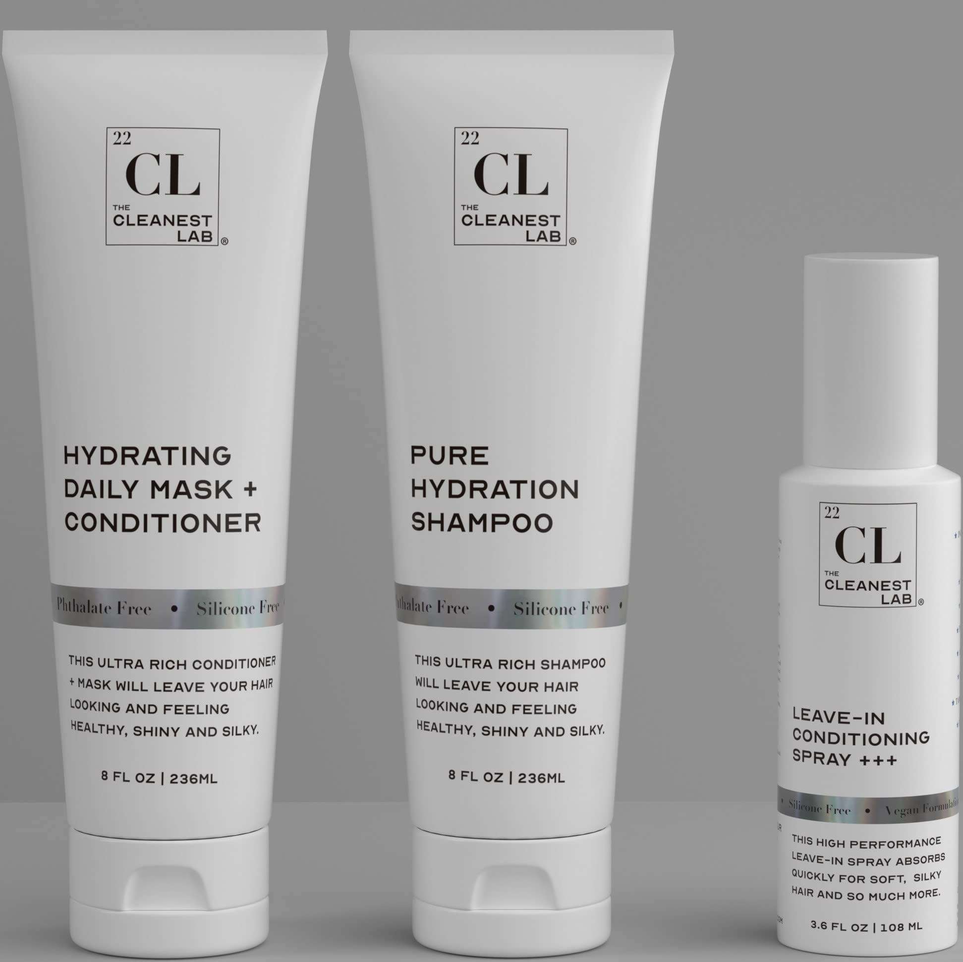 The Cleanest Lab packaging image showcases premium hair care ritual.