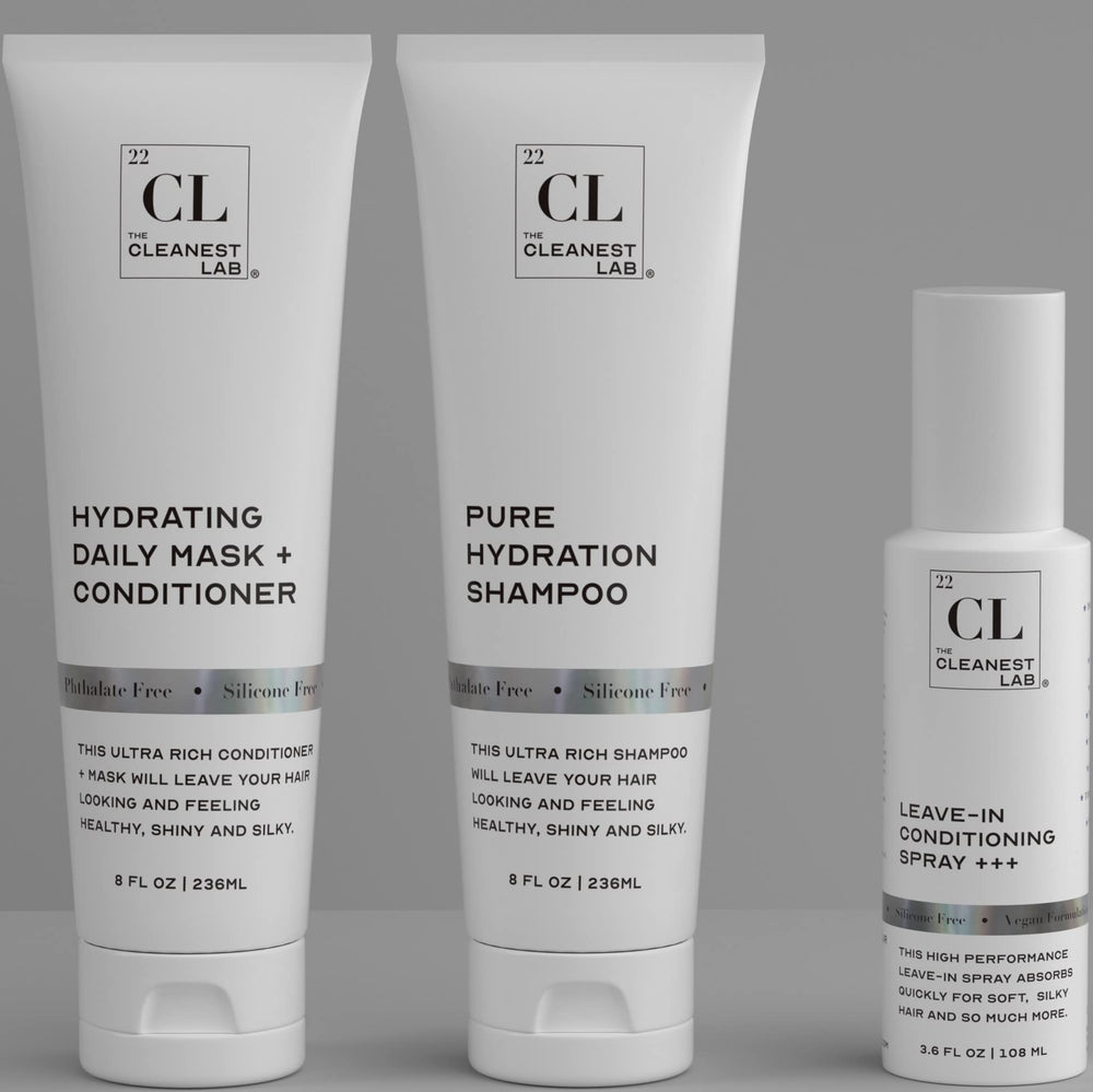 The Cleanest Lab packaging image showcases premium hair care ritual.