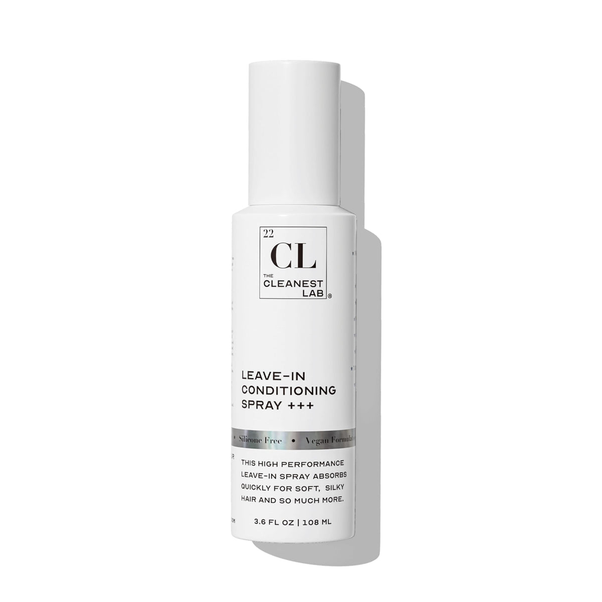 The Cleanest Lab leave-in conditioner mist bottle pour for easy hydration.