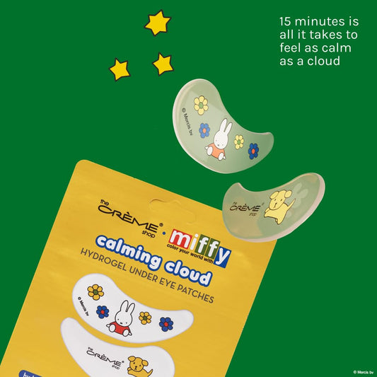 Close-up of Miffy hydrogel patches delivering cooling hydration